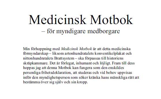 Medicinsk Motbok - f�r myndigare medborgare - fri e-bok fr�n f�rfattaren Ulf Br�nell
